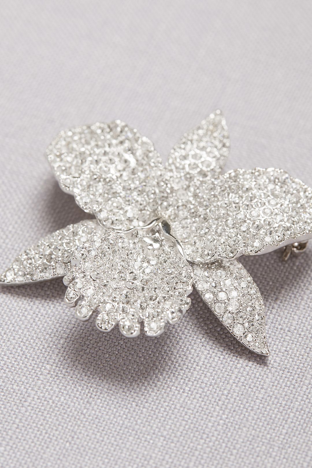 Pave Orchid Brooch Image 4