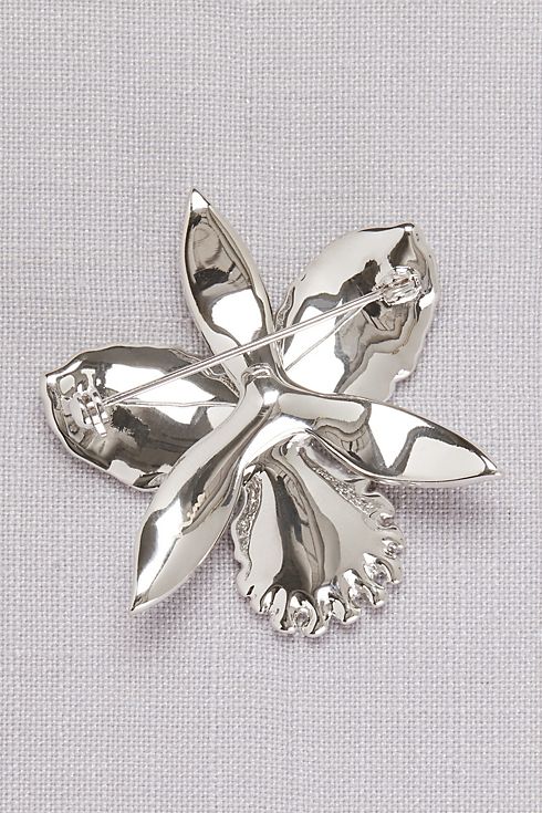 Pave Orchid Brooch Image 4