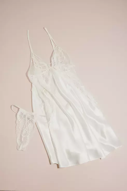 Chantilly Lace and Satin Chemise Image 4