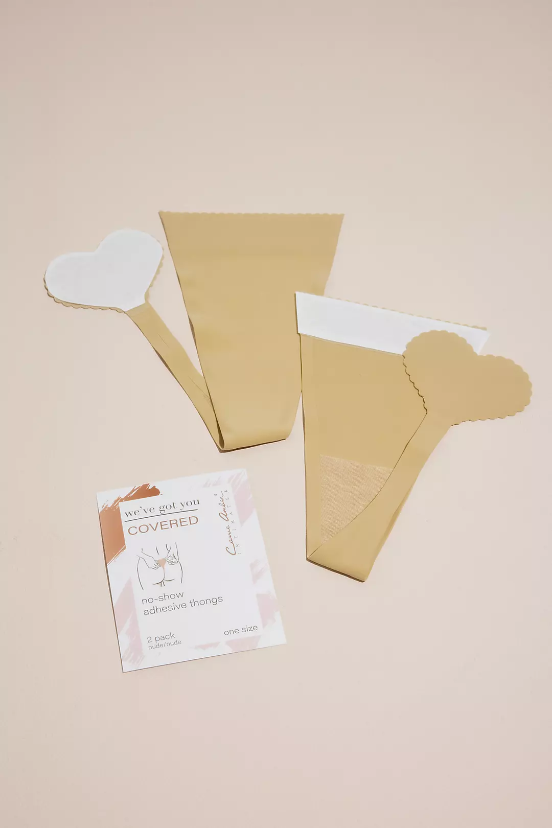 No-Show Adhesive Thongs Two Pack Image