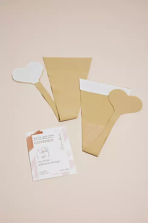No-Show Adhesive Thongs Two Pack Image 1