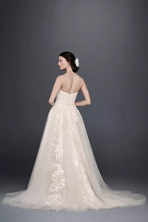 Beaded Sweetheart Tulle Ball Gown Wedding Dress Image 2