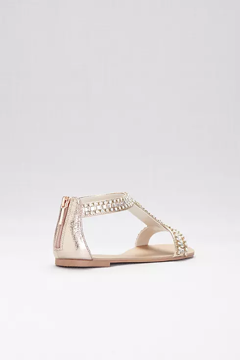 Crystal and Jewel Embellished Flat Sandals Image 2