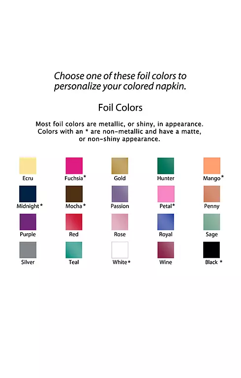 Personalized Design Color Luncheon Napkin Image 4
