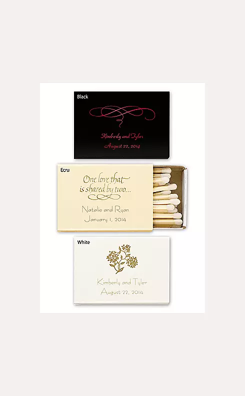 Personalized Match Box with Design Image 2