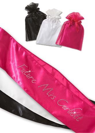 Pink Rhinestone Sash