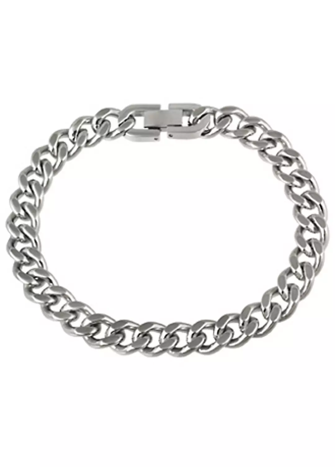 Men's Stainless Steel Curb Link Bracelet Image