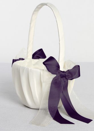 DB Exclusive Blissful Bows Flower Girl Basket Image