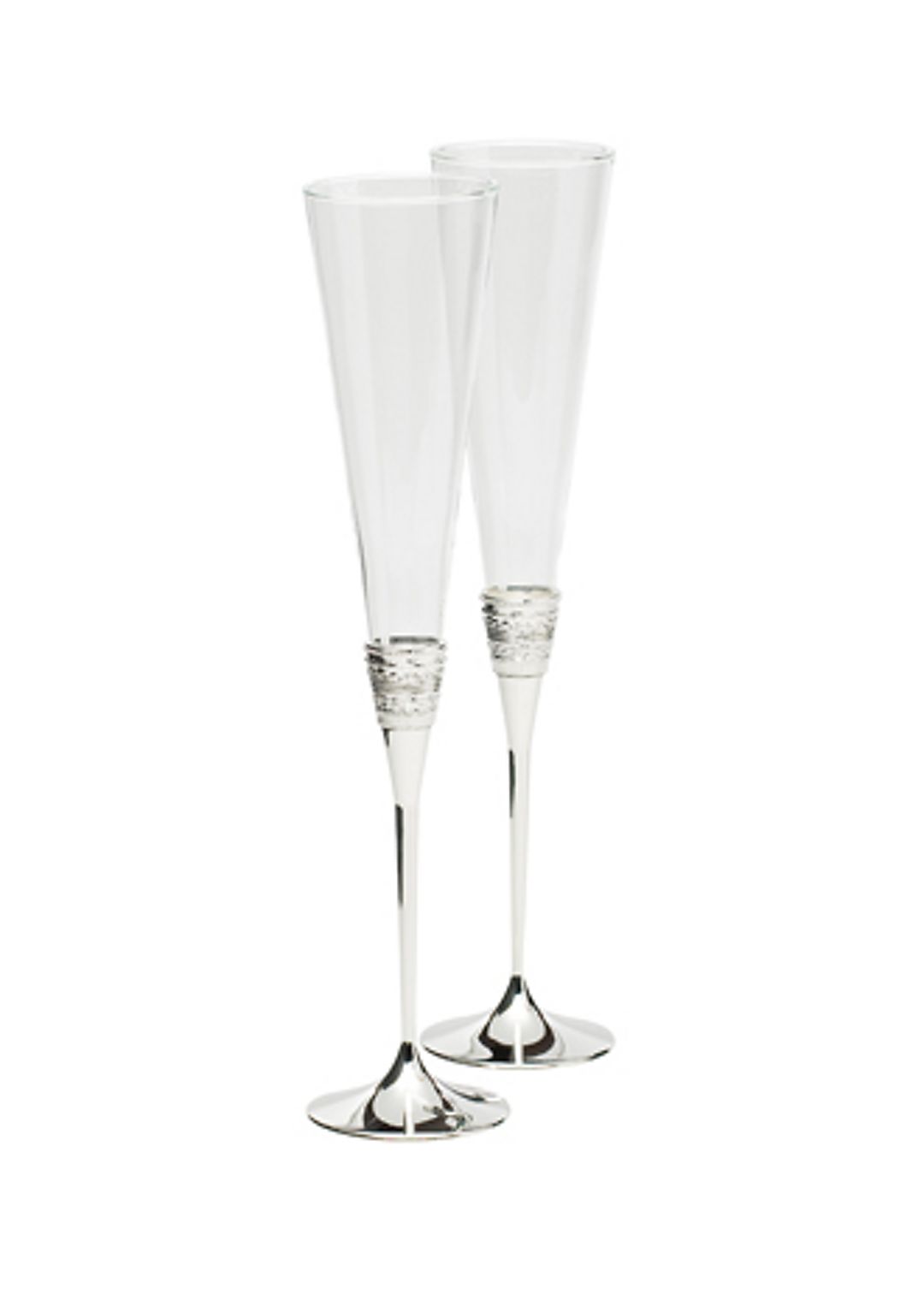 Vera Wang Silverplate With Love Toasting Flute Set Image 1