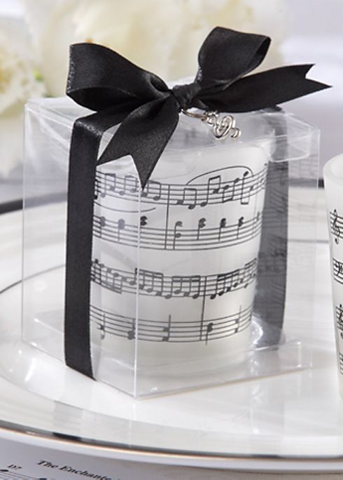 Music of the Heart Glass Tealight Holder Set of 4 Image