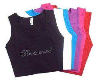 Rhinestone Bridesmaid Tank Top Image