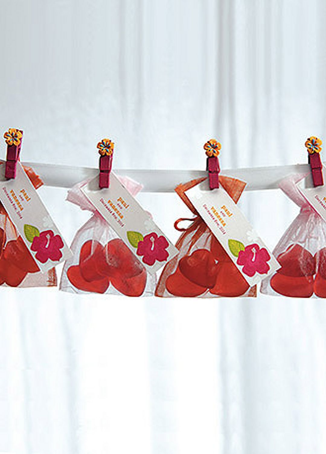 Small Sheer Organza Favor Bags Pack of 10 Image 2