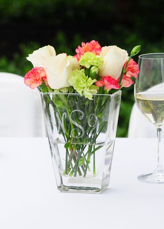 Personalized Wedding Reception Friendship Vase Image