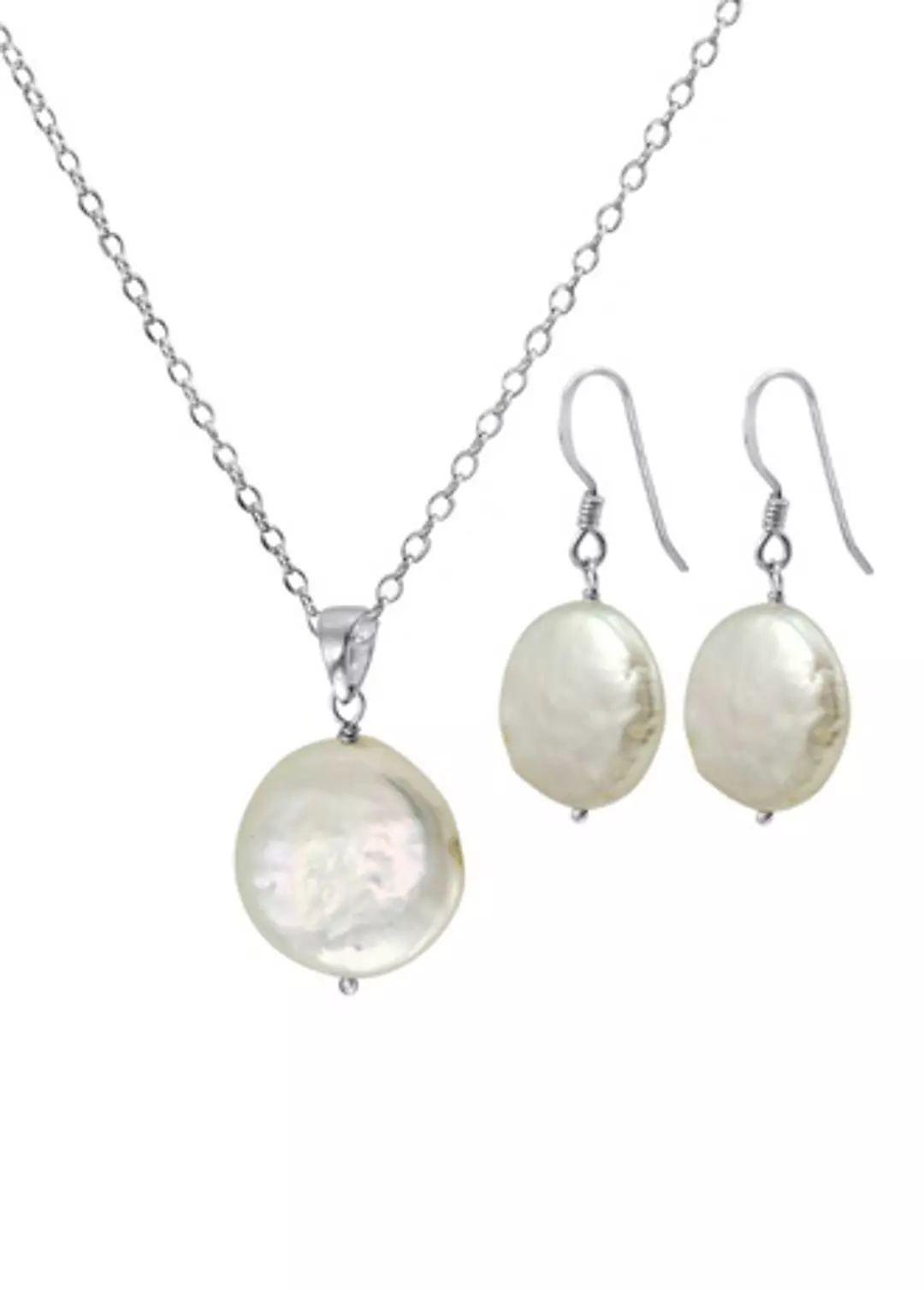 Sterling Silver and Freshwater Pearl Set Image