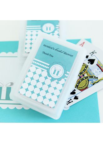 Personalized Playing Cards Something Blue Image