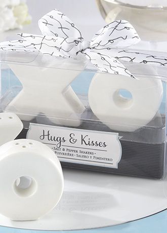 Hugs and Kisses Ceramic Salt and Pepper Shaker Image