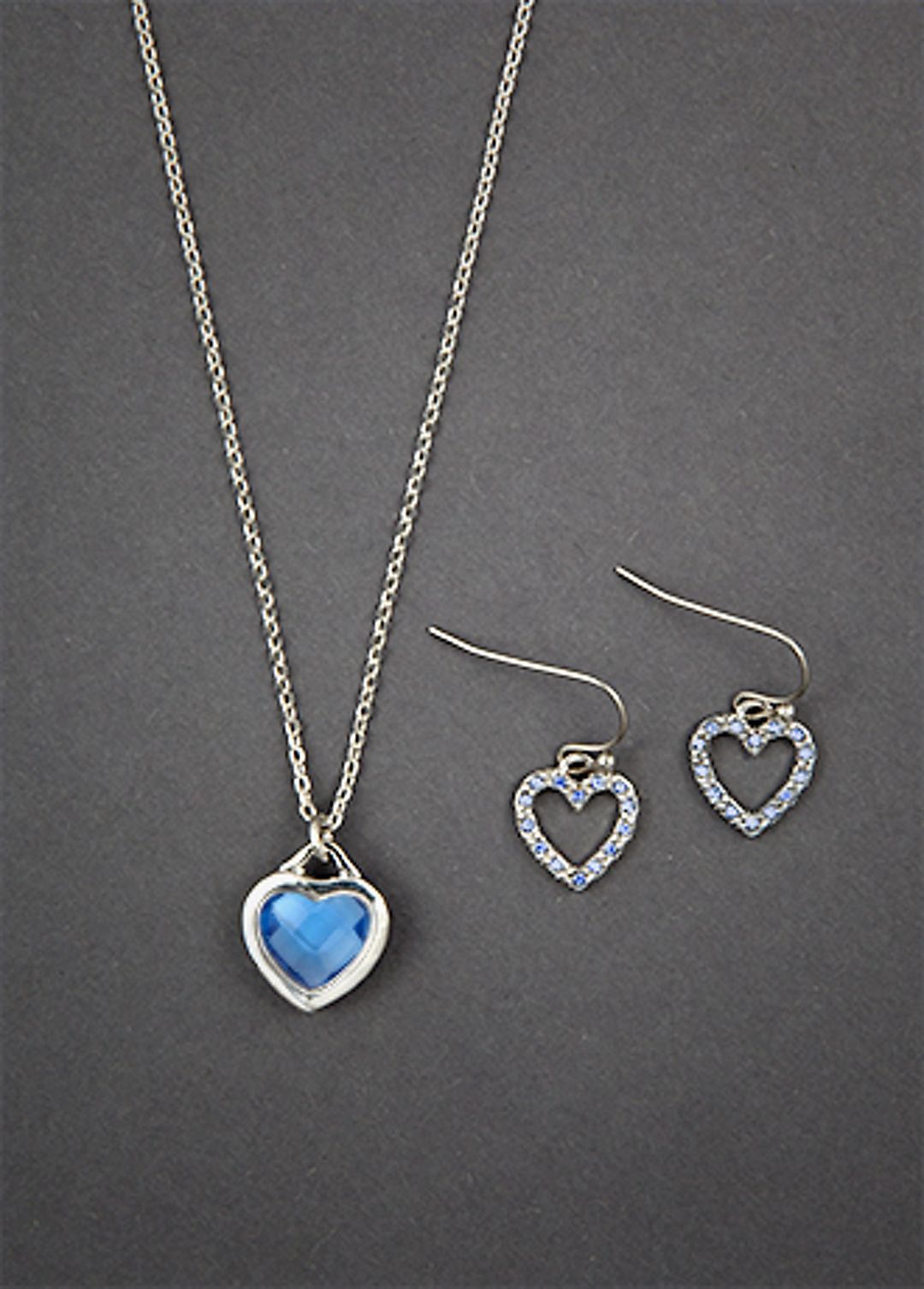 DB Exclusive Something Blue Heart Necklace Set Image
