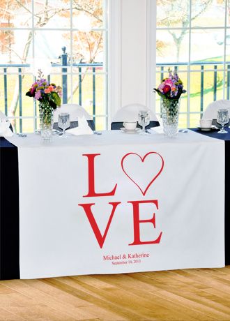 Personalized Love Collection Table Runner Image