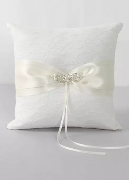 DB Exclusive Lace Elegance Ring Bearer Pillow Image 1