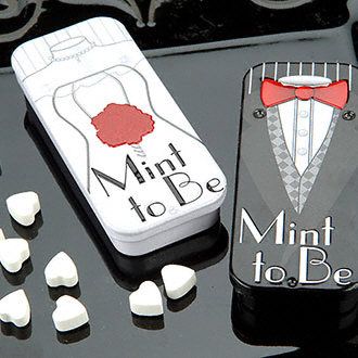 Bride and Groom Slide Mint Tins Image