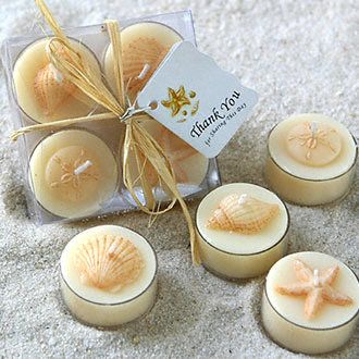 Best of the Beach Tea Light Candle Set of 4 Image