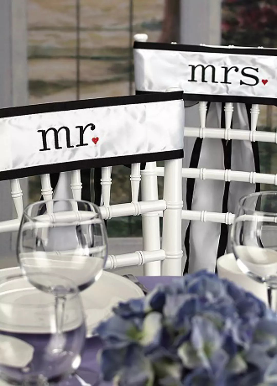Mr. and Mrs. Chair Sashes Image 2