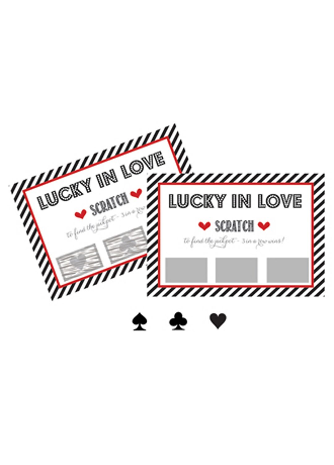 Lucky in Love Scratch Off Cards Set of 12 Image 1