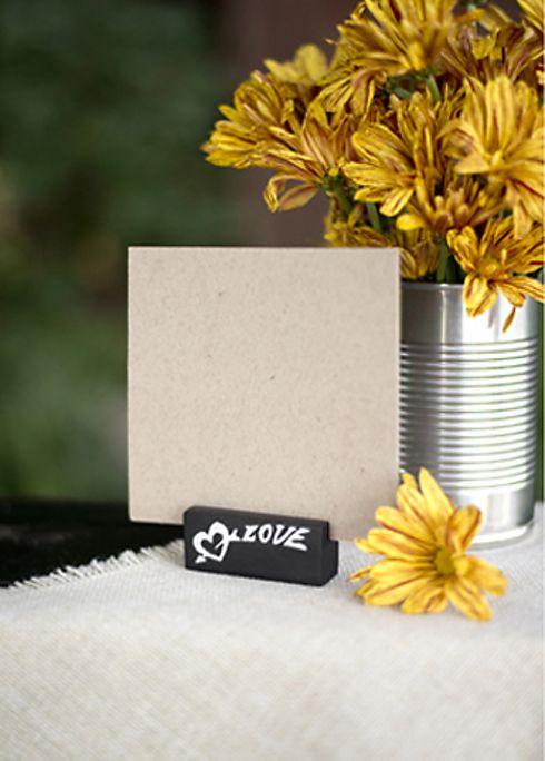 Love Chalk Place Card Holder Set of 6 Image 1