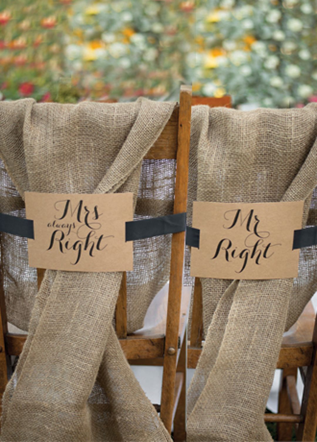 Mr. and Mrs. Kraft Chair Banners Image 3