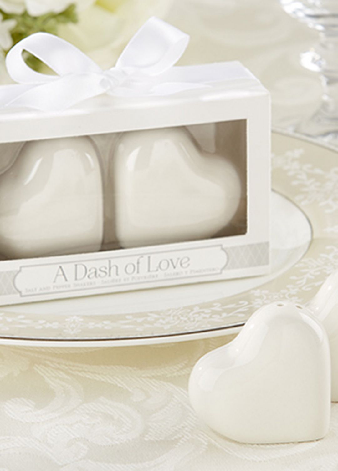 Dash of Love Salt and Pepper Shakers Set of 2 Image 1