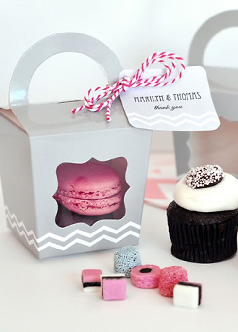 Personalized Cupcake Tote Boxes Set of 12 Image 1