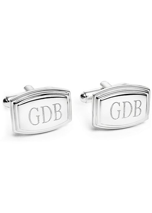 Personalized Beveled Cuff Links Image 1