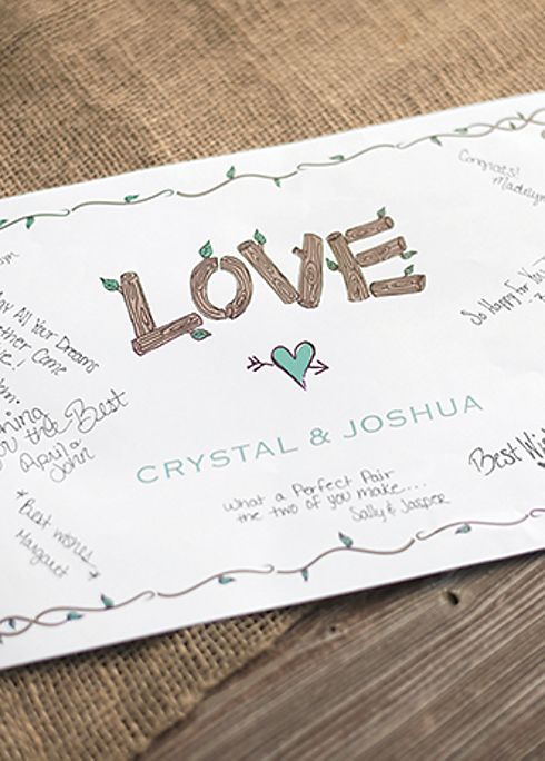 DB Exc Personalized Rustic Love Signature Poster Image