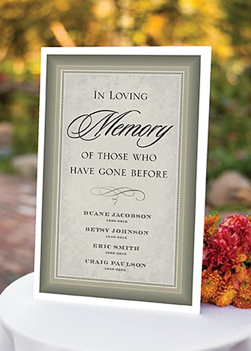 Personalized In Loving Memory Poster Image 1