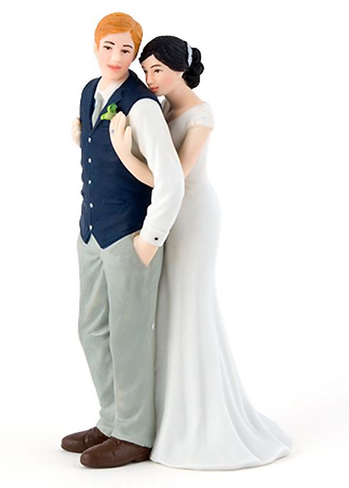 A Sweet Embrace Cake Topper Image