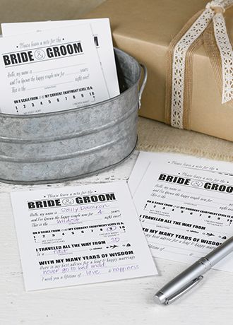 Notes for Bride and Groom Set of 50 - Davids Bridal