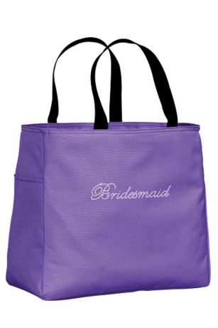 Custom Tote Bag With Name For Bridesmaid – Blue Sparrow Designs