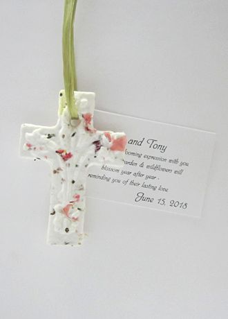 Personalized Blooming Expression Cross Favor Image