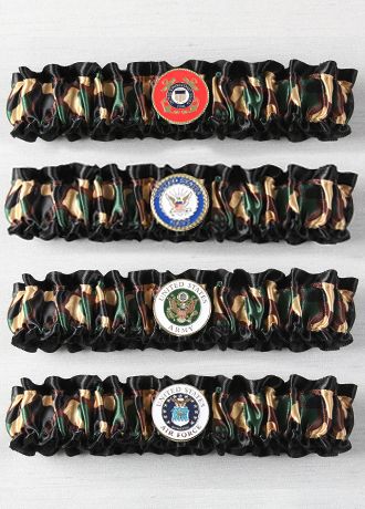 MilitaryThemed Garter David's Bridal