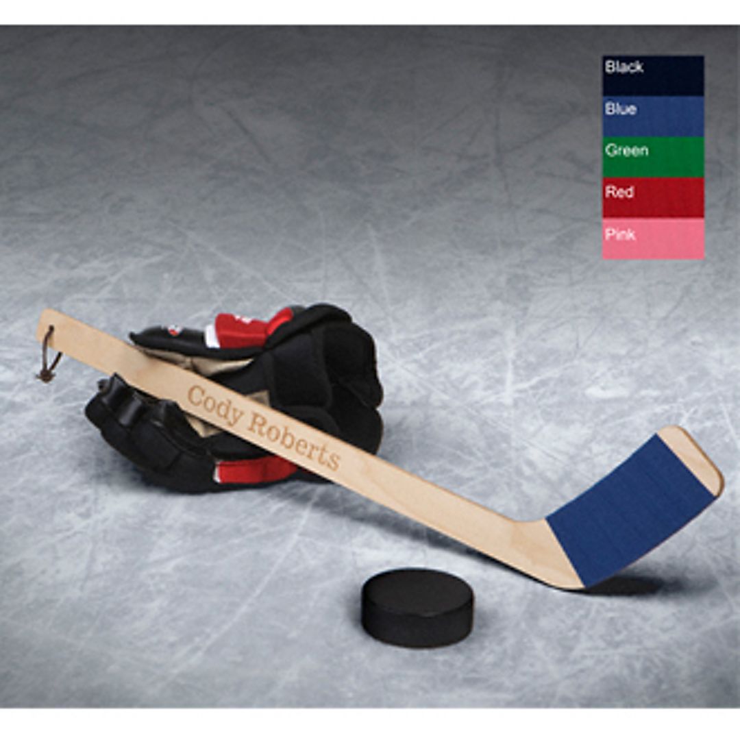 Personalized Hat Trick Mini Hockey Stick Image 2