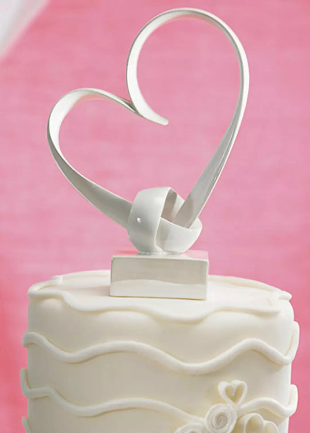 My Love Stylized Heart Cake Topper Image