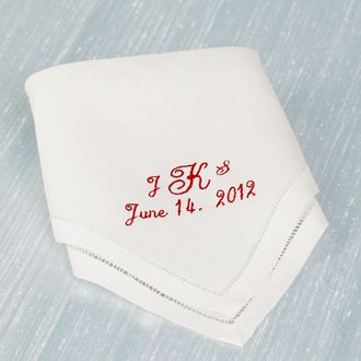 DB Exclusive Personalized Monogram Handkerchief Image