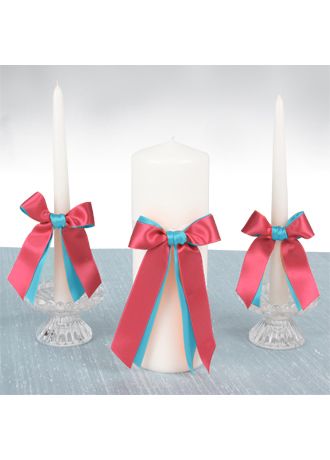 DB Exclusive Double Ribbon Unity Candle Set Image