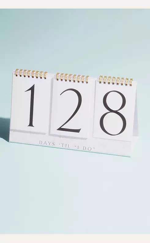 Days Til I Do Wedding Countdown Flip Calendar Image 1