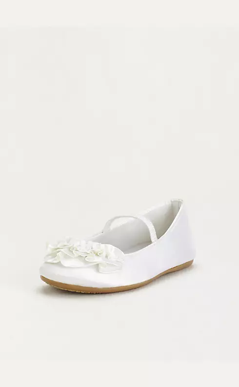 Flower Girl Ballet Flat with Ruffle Detail Image 1