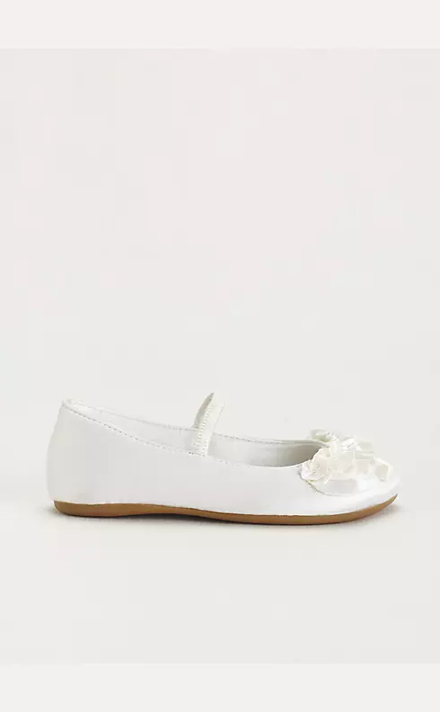 Flower Girl Ballet Flat with Ruffle Detail Image 3