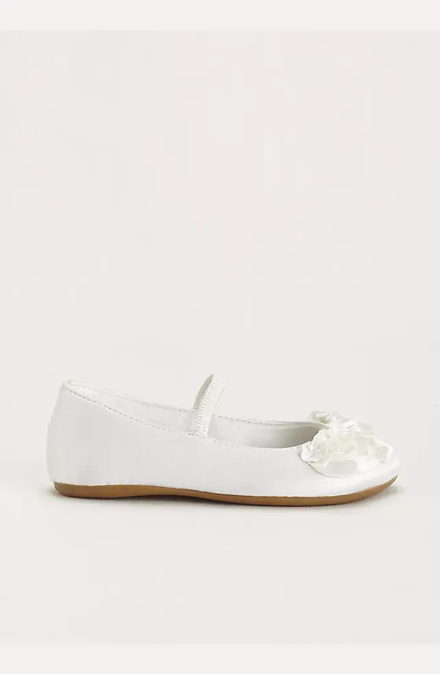 Flower Girl Ballet Flat with Ruffle Detail Image 3