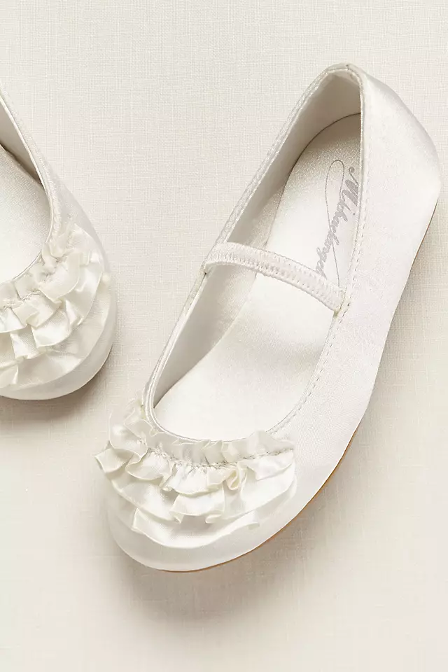 Flower Girl Ballet Flat with Ruffle Detail Image 4