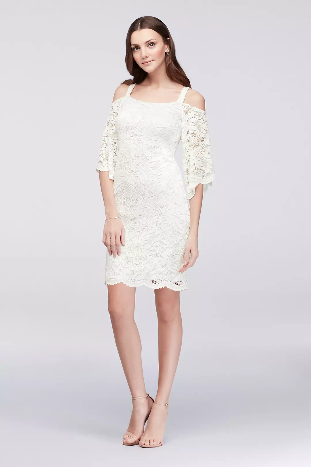 Cold-Shoulder Lace  Sheath Dress Image