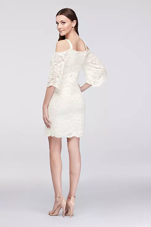 Cold-Shoulder Lace  Sheath Dress Image 2